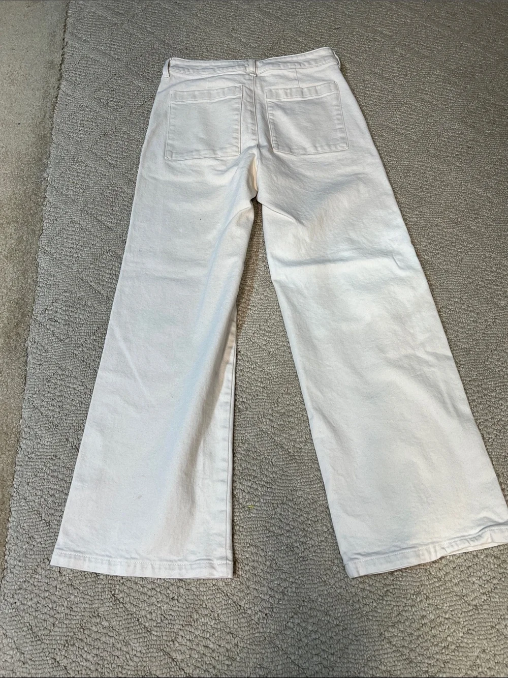 J.Crew cream High Rise Wide Leg Jeans Size 27